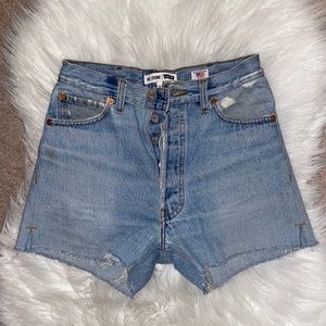 Re/Done High Waisted Shorts size 23